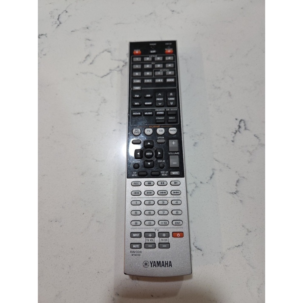 Original Yamaha RAV334 WT92700 OEM Remote Control - Tested Works Great